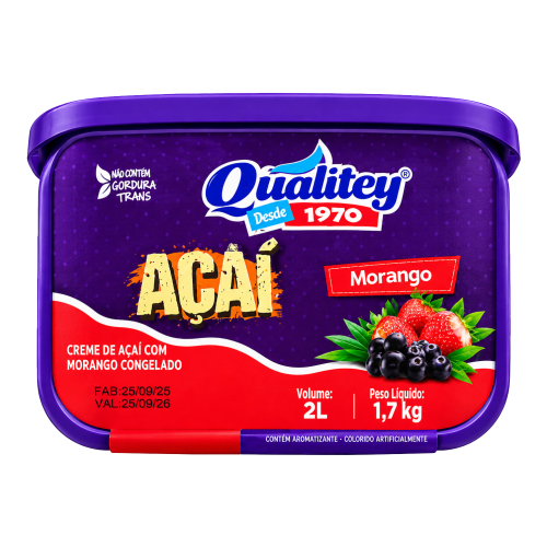 Creme de Açai com Morango Qualicy